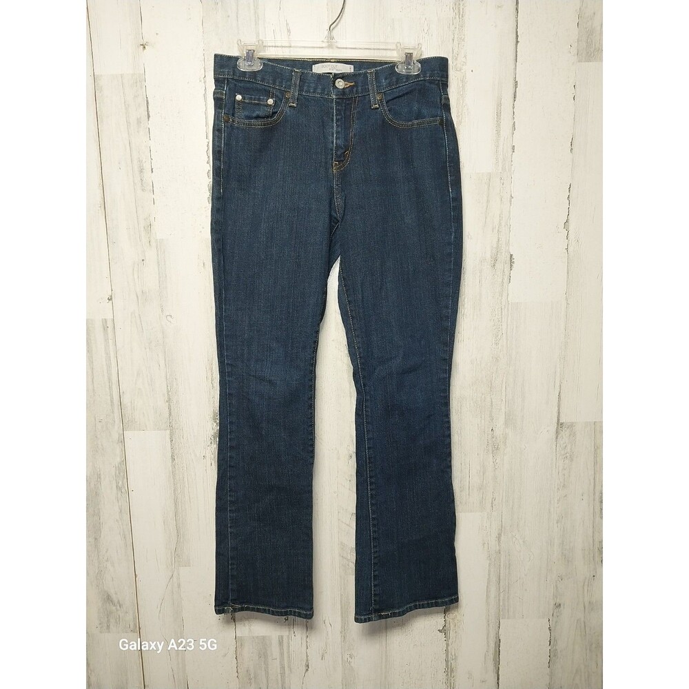 Levi's Jeans Women's Size 6 Short Blue 515 Boot Cut Dark Wash Cotton Western